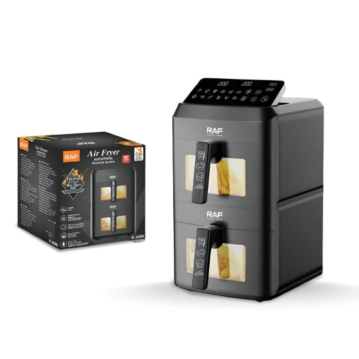 Airfryer RAF R.5399 2800W Güc 14L (7L+7L)